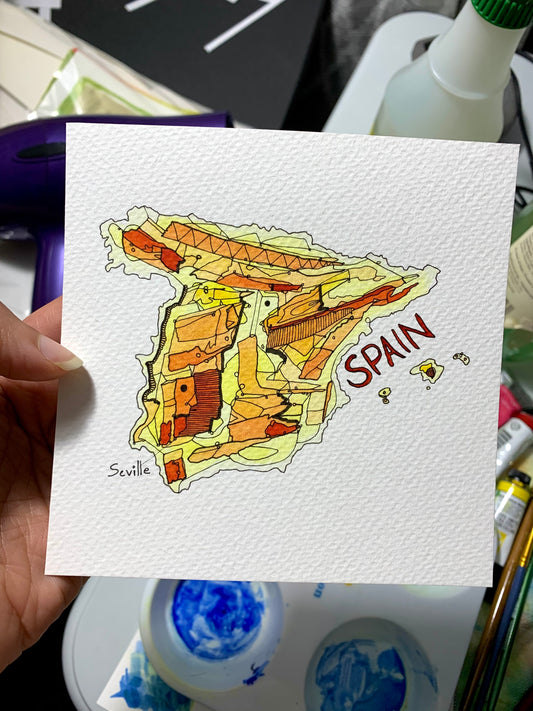 What a fun commission to work on - Maps!