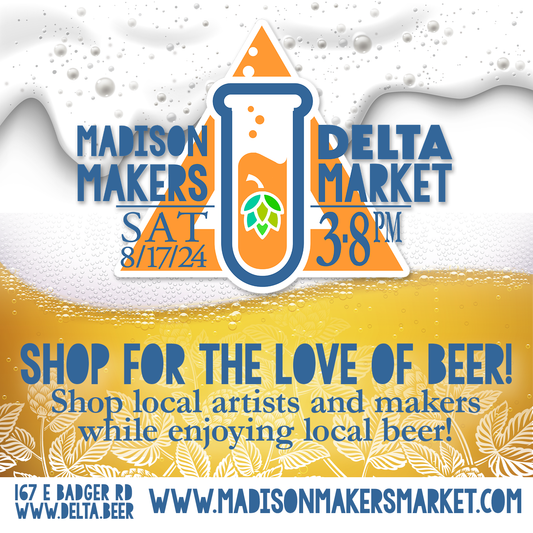 Meet me at Madison Makers Market on August 17th!