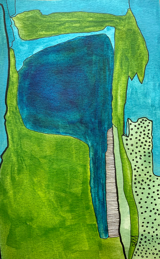 How unstructured play and art journals help me.