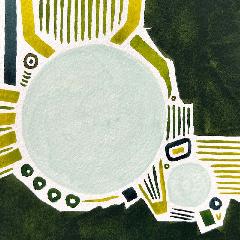 Abstract art by local Madison WI artist Sneha Mahajan