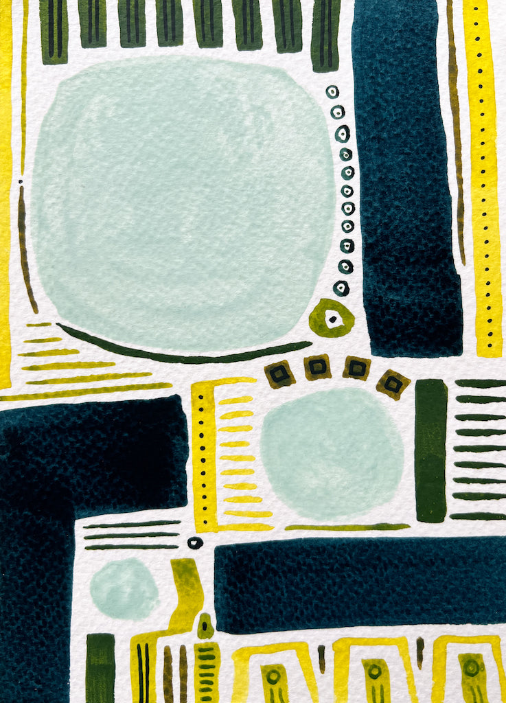 Abstract art by local Madison WI artist Sneha Mahajan