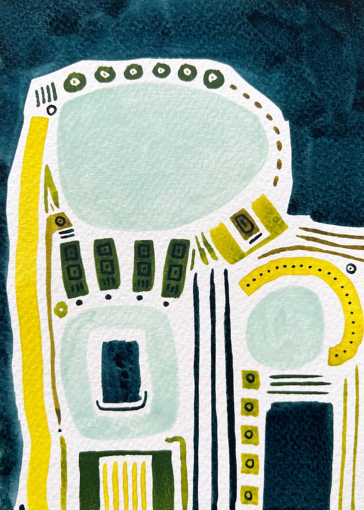 Abstract art by local Madison WI artist Sneha Mahajan