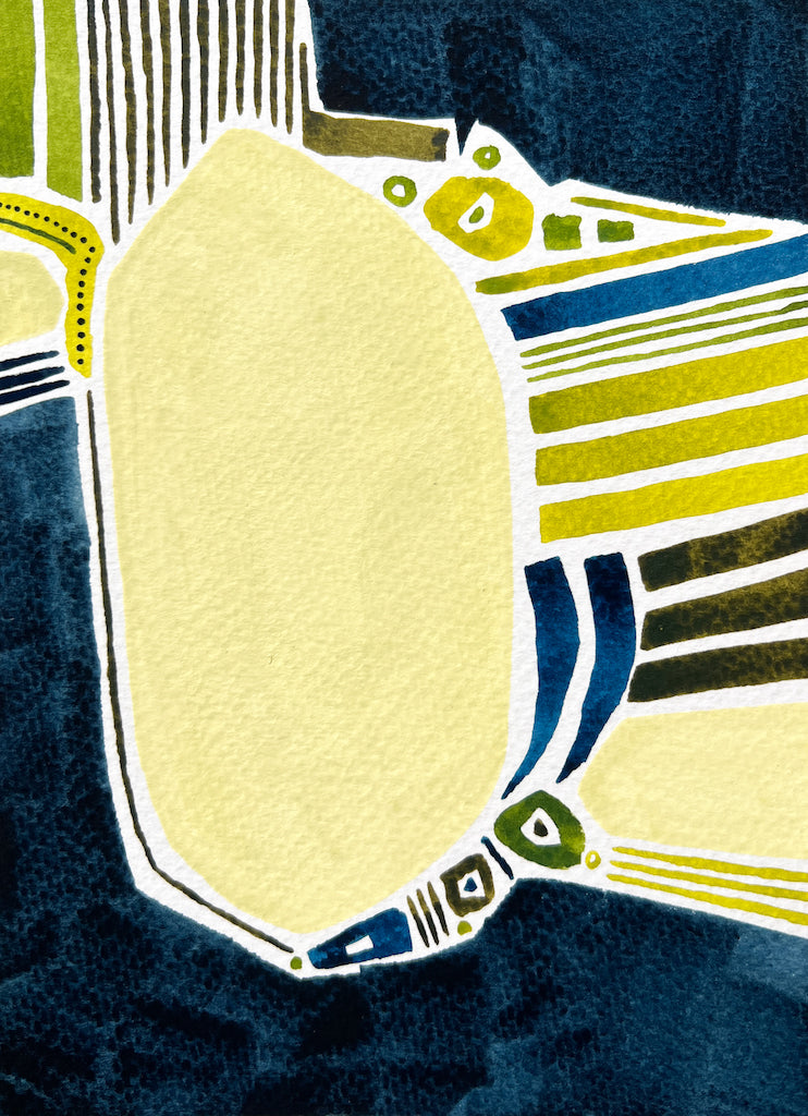 Abstract art by local Madison WI artist Sneha Mahajan