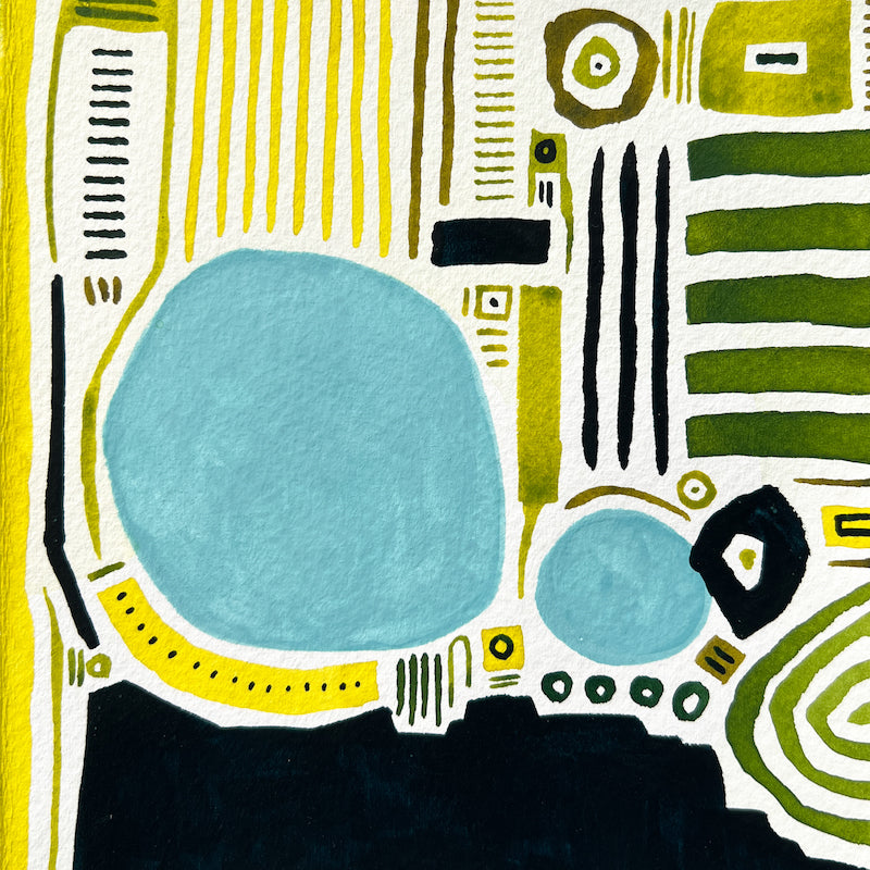 Abstract art by local Madison WI artist Sneha Mahajan