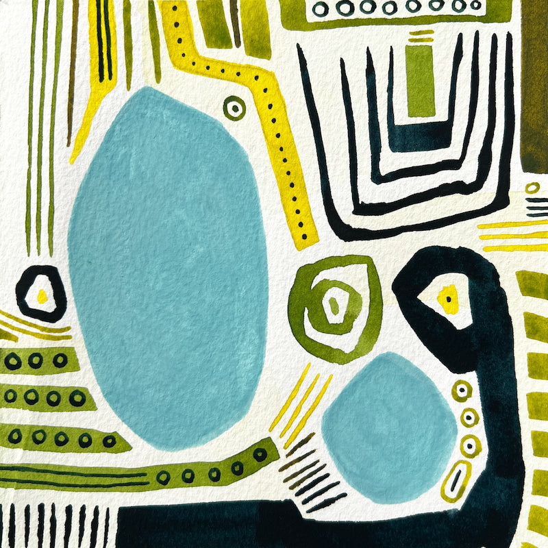 Abstract art by local Madison WI artist Sneha Mahajan