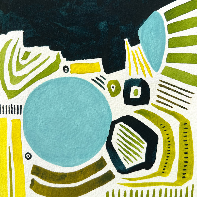 Abstract art by local Madison WI artist Sneha Mahajan