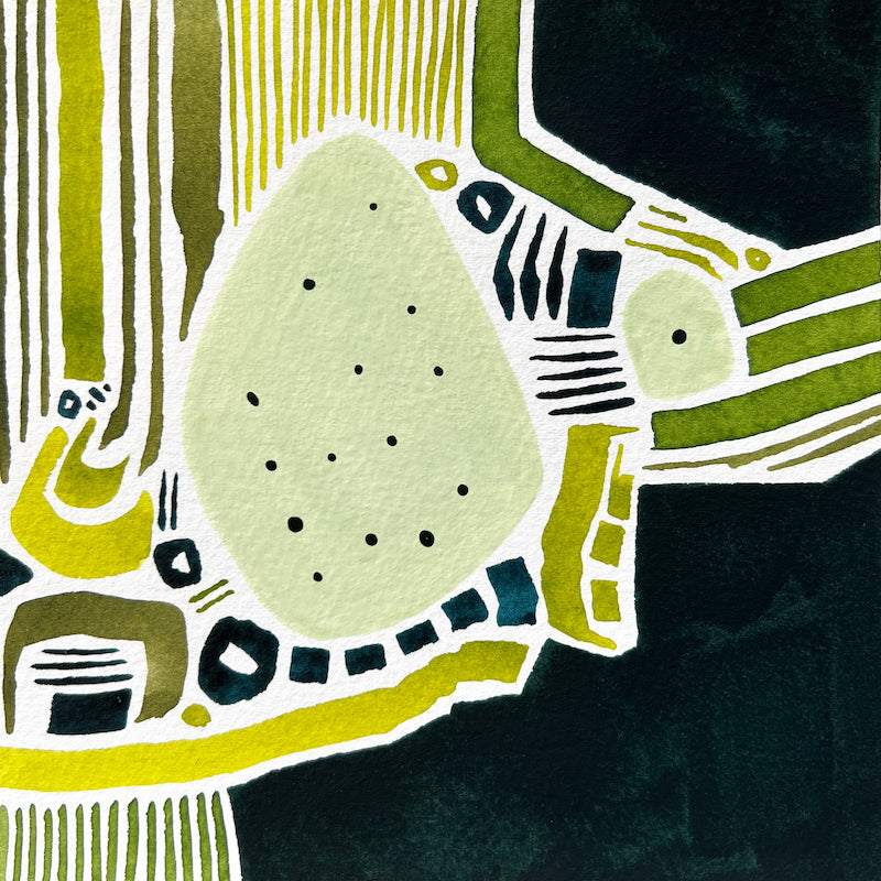 Abstract art by local Madison WI artist Sneha Mahajan