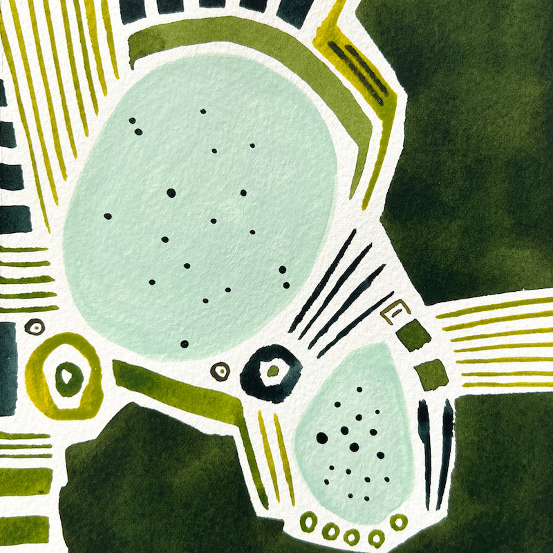 Abstract art by local Madison WI artist Sneha Mahajan